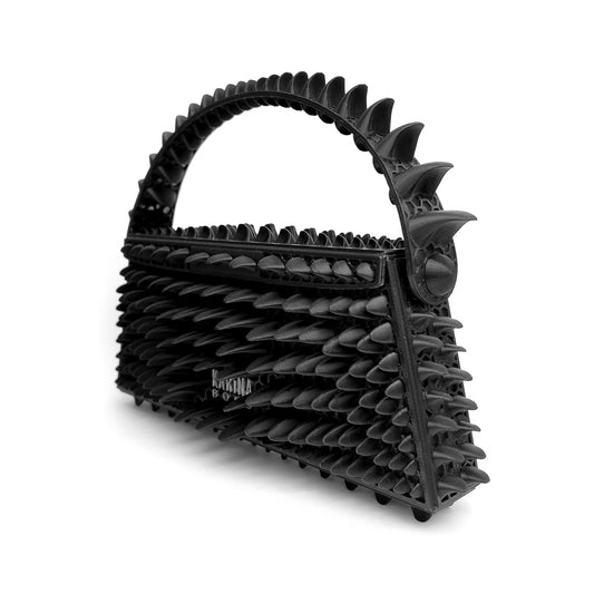 Petal 3D-printed mini bag - Black