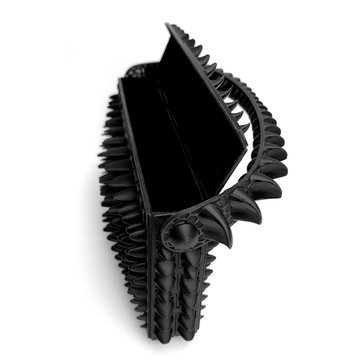 Petal 3D-printed mini bag - Black
