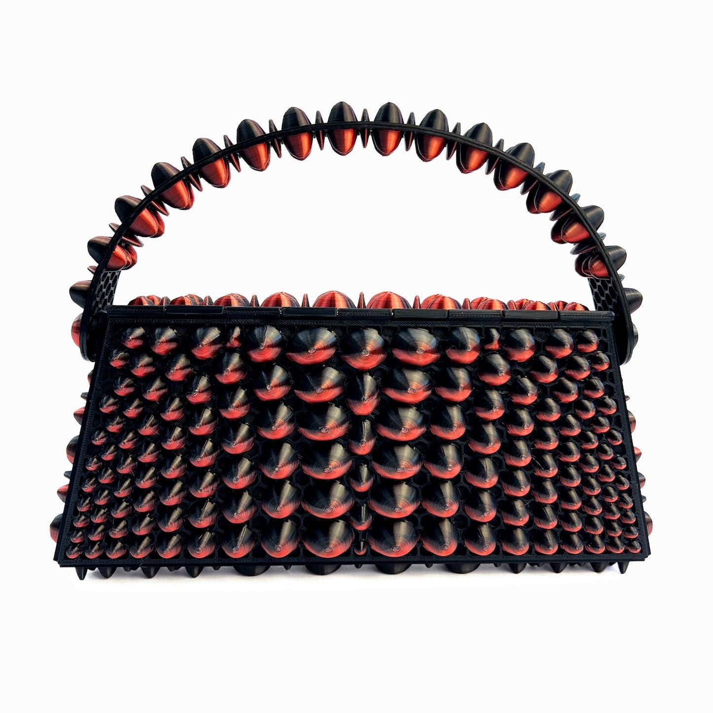 Stone 3D-printed mini bag - Copper gradient/Black