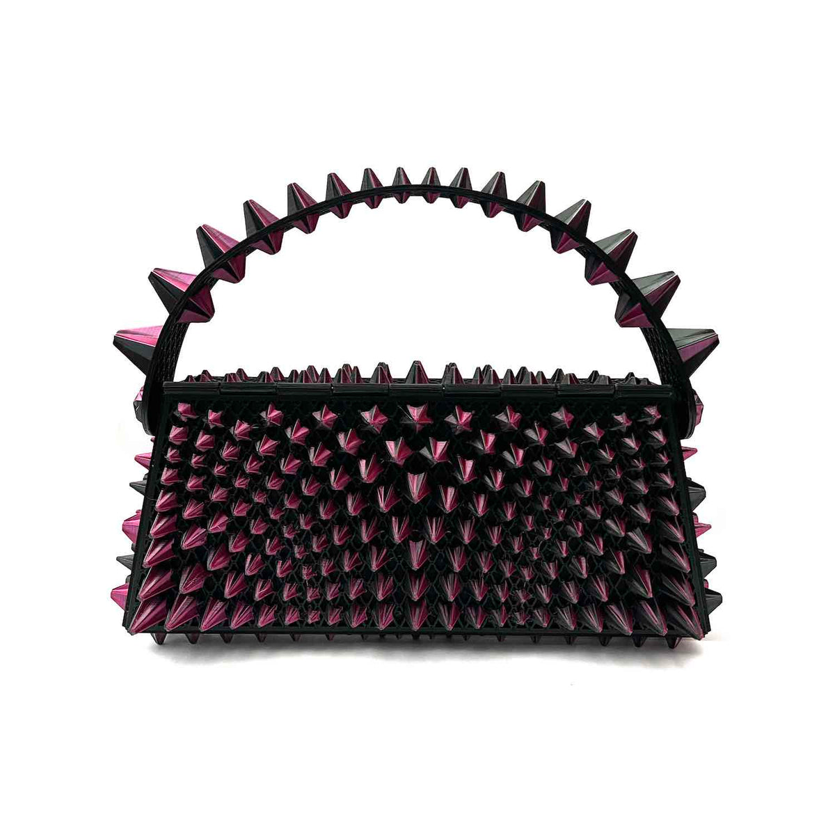 Cyborg Stella 3D-printed mini bag Fuchsia/Black gradient
