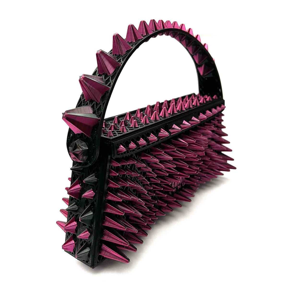 Cyborg Stella 3D-printed mini bag Fuchsia/Black gradient