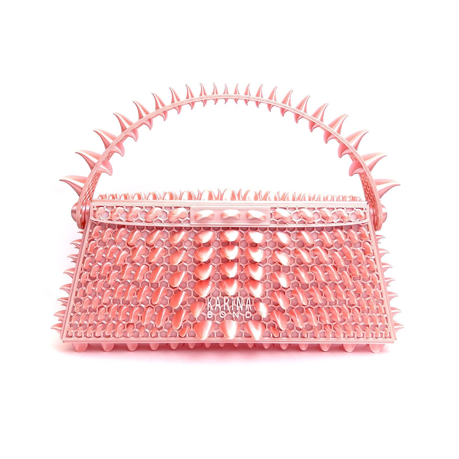 Petal 3D-printed mini bag - Pink – Karina Bond
