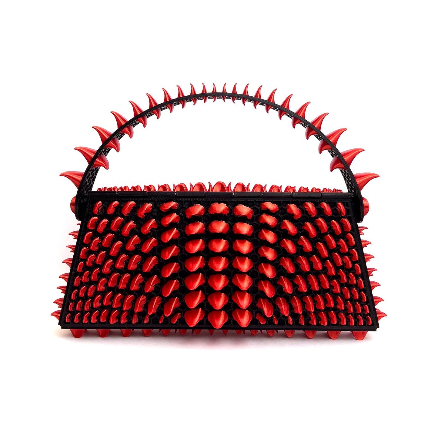 Petal 3D-printed mini bag - Red/Black