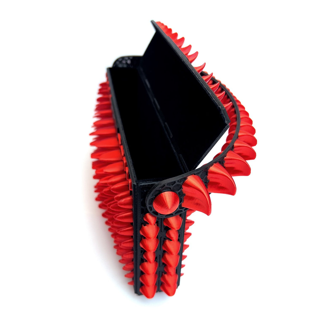 Petal 3D-printed mini bag - Red/Black
