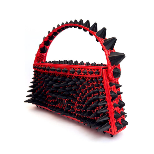 Stella 3D-printed mini bag - Black/Red