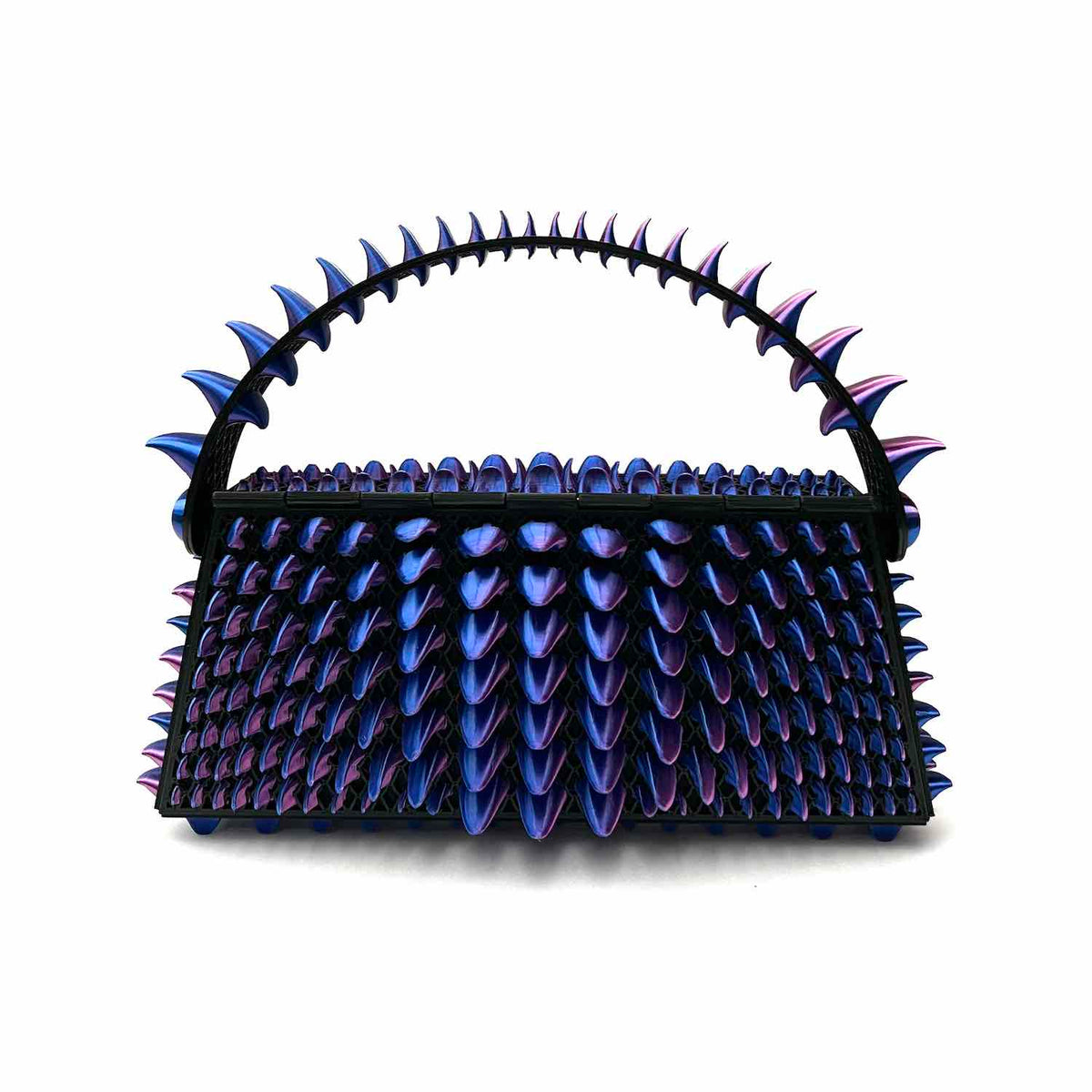 Siren Petal 3D-printed mini bag Blue/Purple gradient