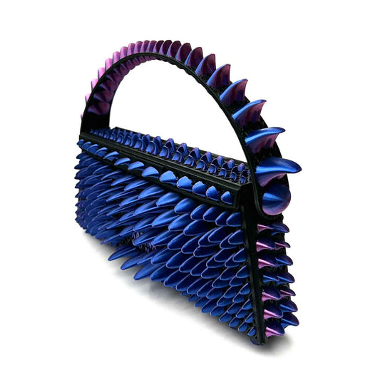 Siren Petal 3D-printed mini bag Blue/Purple gradient