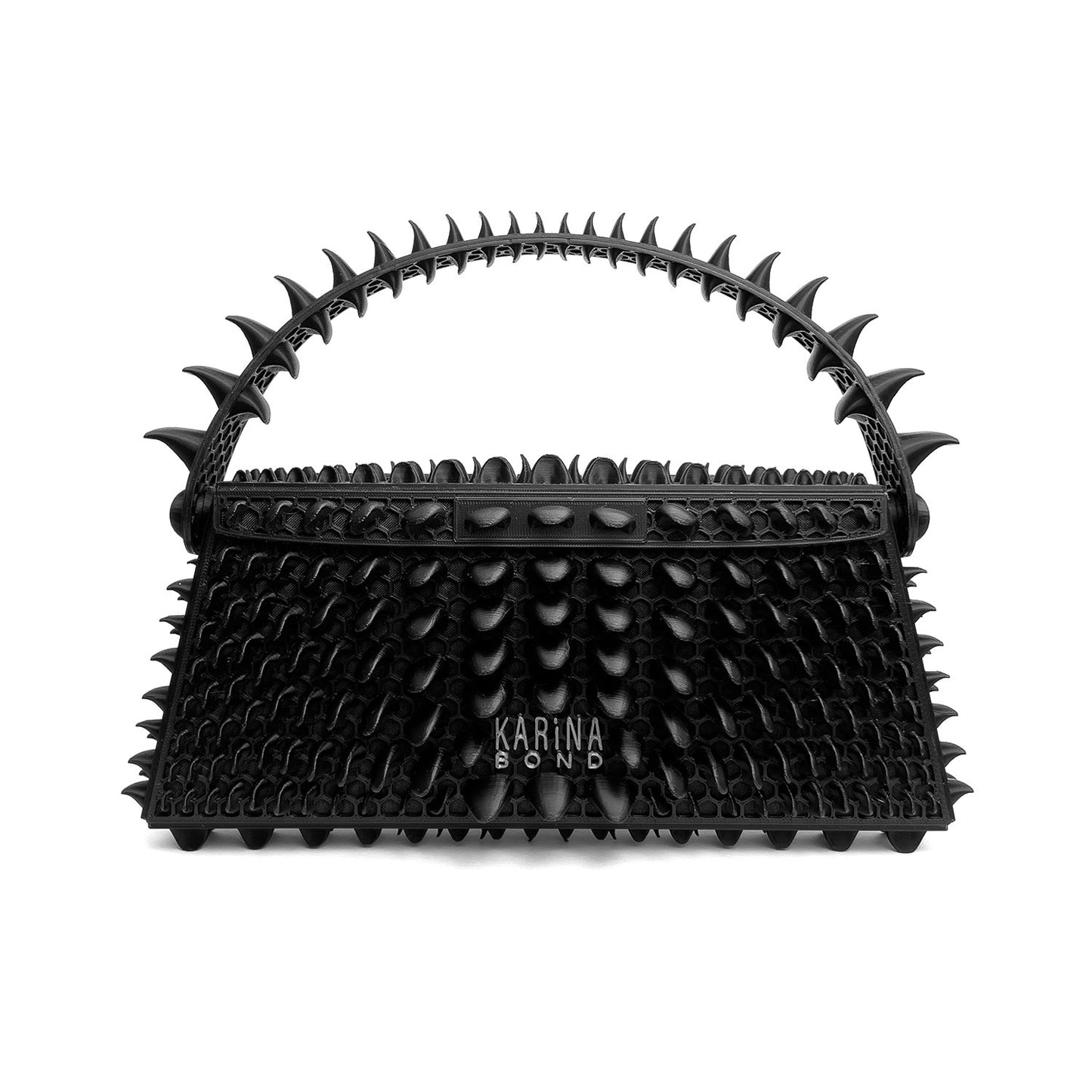 Petal 3D-printed mini bag - Black