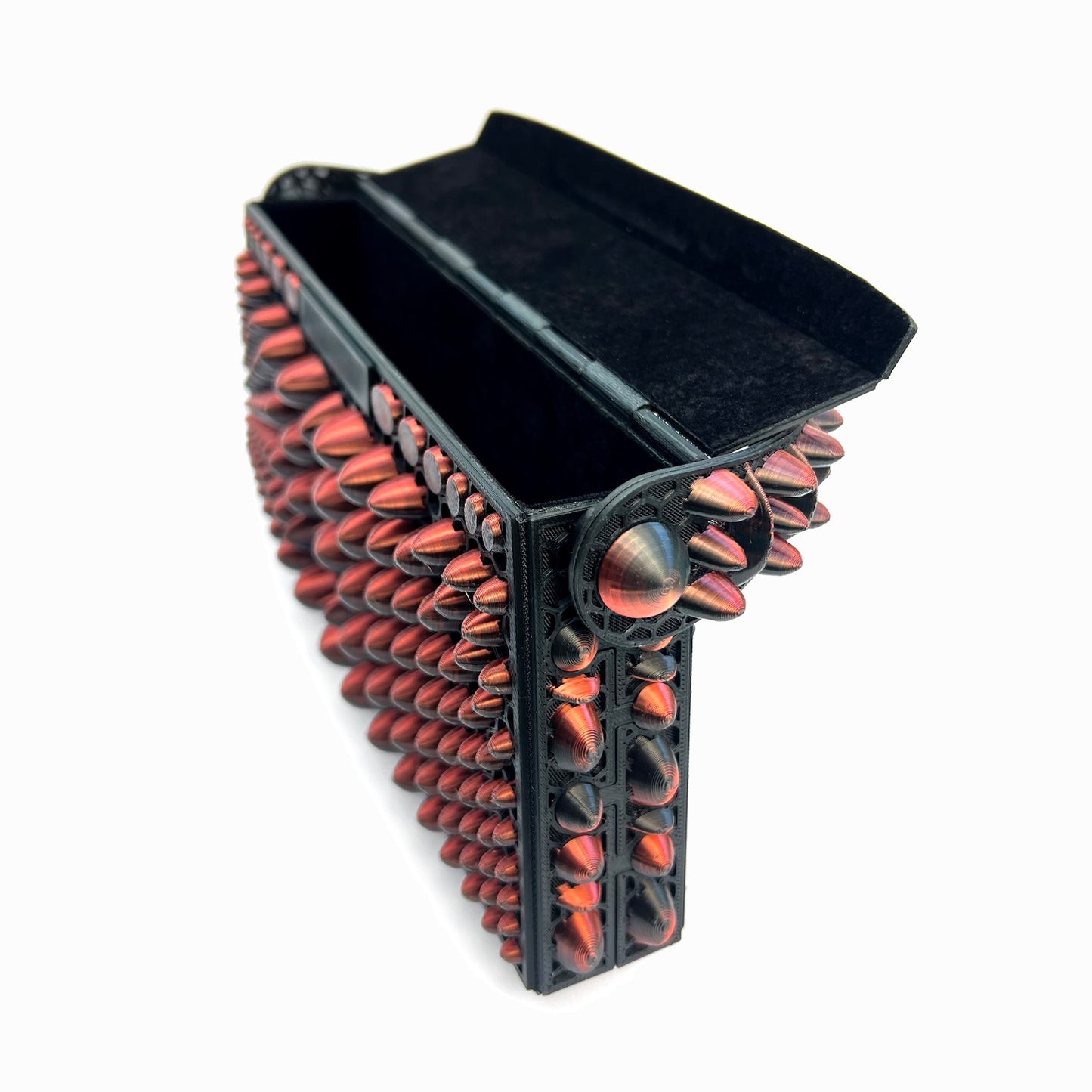 Stone 3D-printed mini bag - Copper gradient/Black