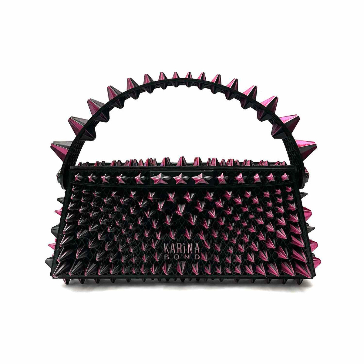 Cyborg Stella 3D-printed mini bag Fuchsia/Black gradient