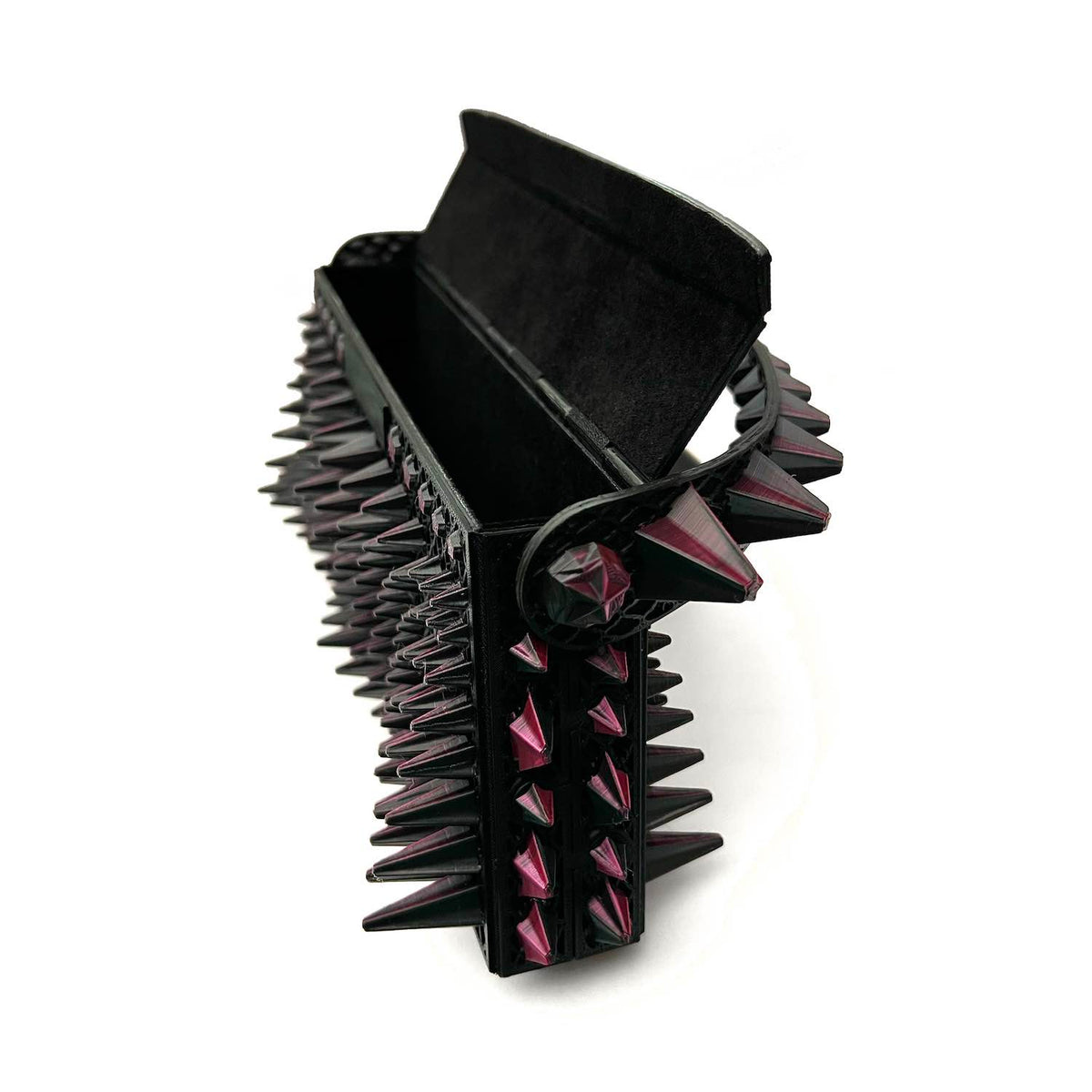 Cyborg Stella 3D-printed mini bag Fuchsia/Black gradient