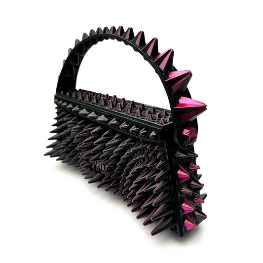 Cyborg Stella 3D-printed mini bag Fuchsia/Black gradient
