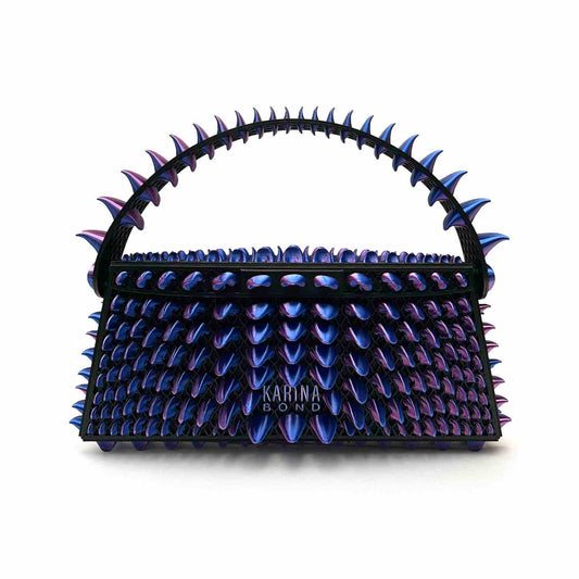 Siren Petal 3D-printed mini bag Blue/Purple gradient