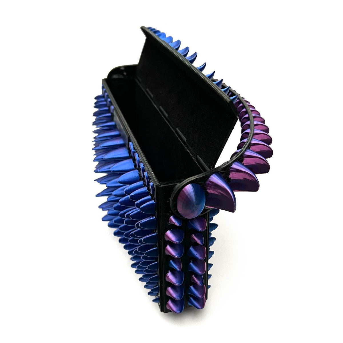 Siren Petal 3D-printed mini bag Blue/Purple gradient