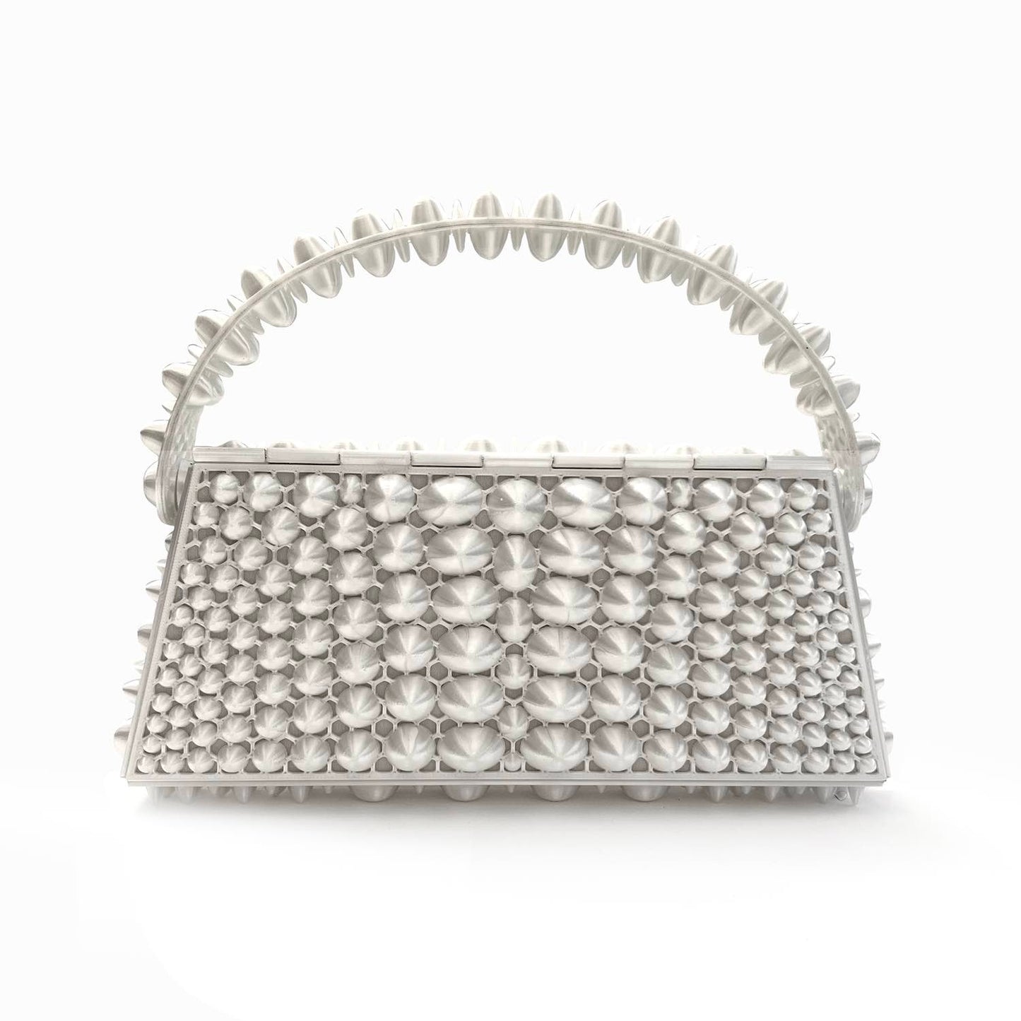Stone 3D-printed mini bag - White