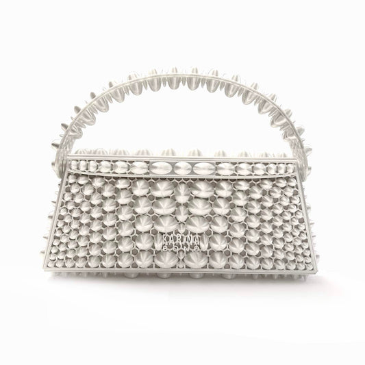Stone 3D-printed mini bag - White